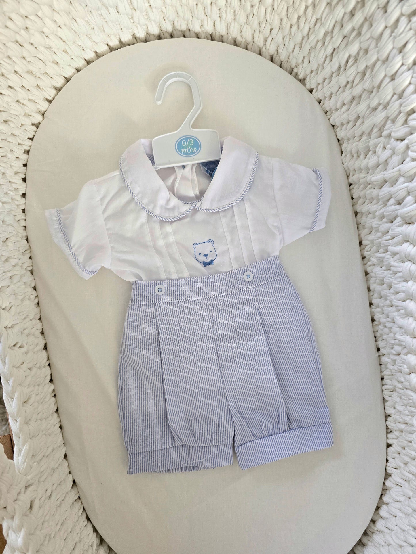 Smocked Shorts Set (0-9 months)