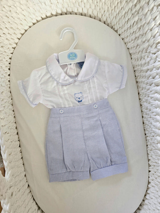 Smocked Shorts Set (0-9 months)