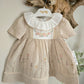 Girls Embroidery dress- Neutral