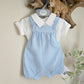 Baby Boy Short Dungaree Set- Sky Blue