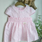 Smocked and Dotty Dress (3-9 months) by Mintini