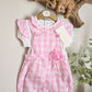 Gingham Short Dungaree Set (3-9 months) by Mintini