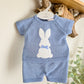 DANDELION BUNNY BOYS DUSTY BLUE TOP AND SHORTS