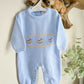 Dandelion Rocking Horse Embroidery Knitted Suit