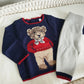 Navy Bear Luxury Boxed Knit set by Rock a bye boutique