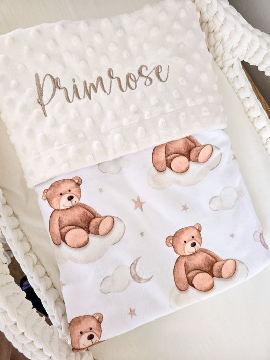 The Cosy Bear Baby Luxury Minky Blanket