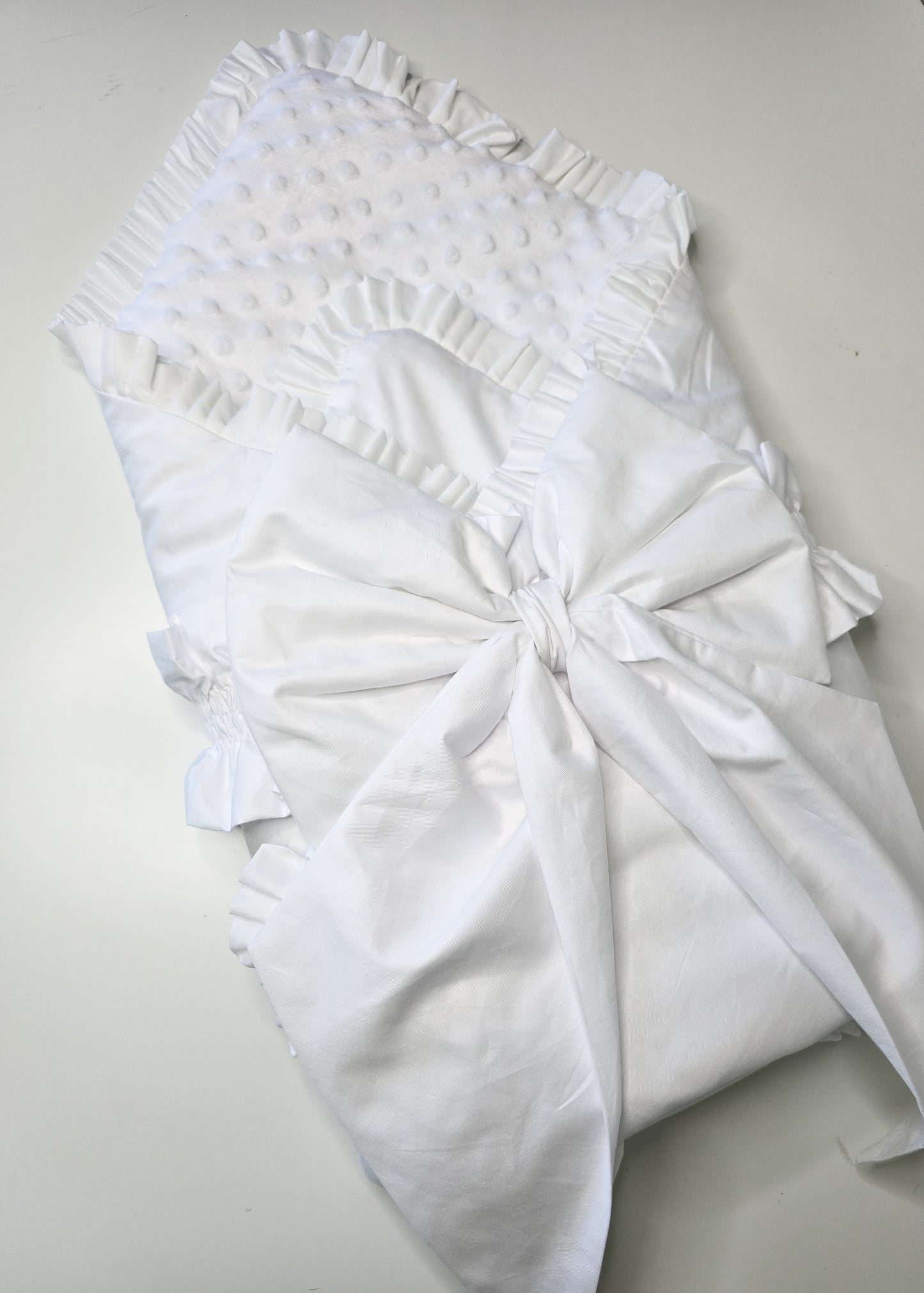 Baby Swaddle/Blanket with removable bow. (4 colours available)