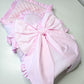 Baby Swaddle/Blanket with removable bow. (4 colours available)