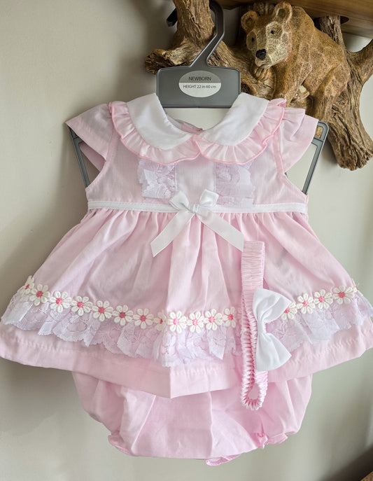 Baby Pink Daisy Dress