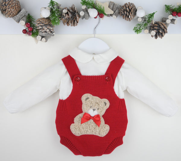 Red Bear Romper