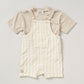 Crinkle muslin gauze dungaree