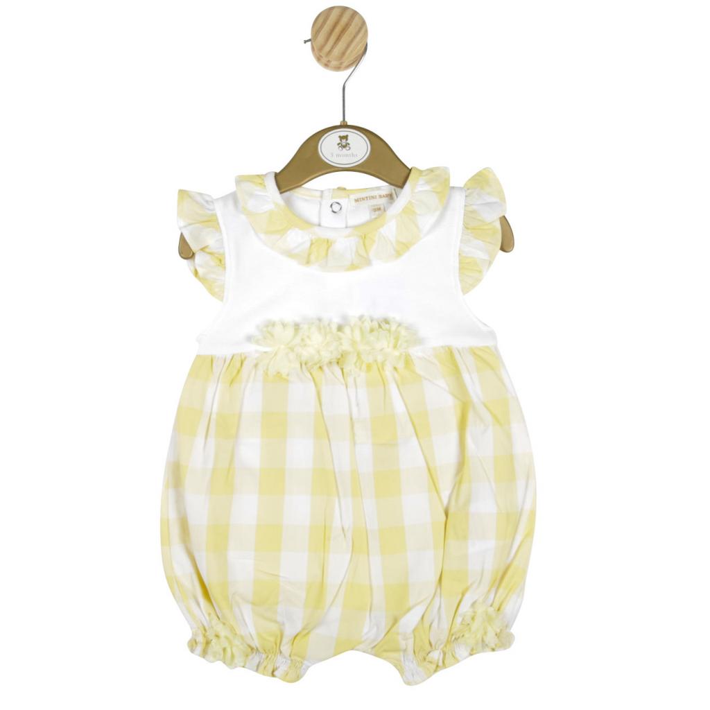 Gingham Romper (3-12 months) by Mintini