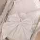 Baby Swaddle/Blanket with removable bow. (4 colours available)