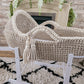 Hooded Crochet Moses Basket - Solid trim or two toned trim- Matching Changing Mat Available