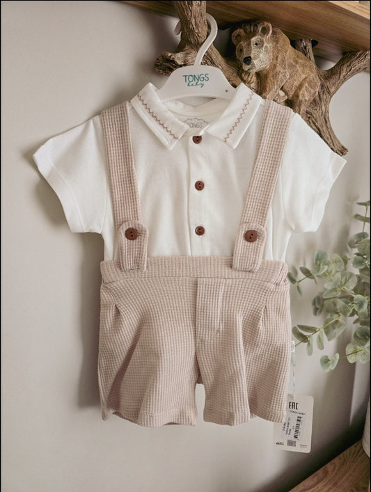 TONGS baby Dungaree Set