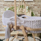 Hooded Crochet Moses Basket - Solid trim or two toned trim- Matching Changing Mat Available