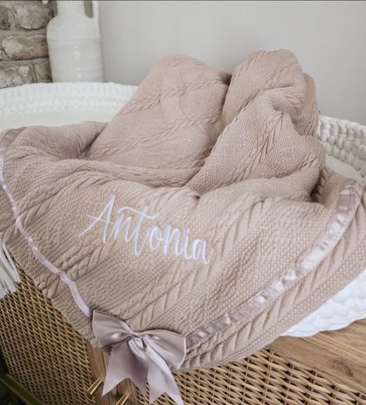 Personalised Bow Blanket