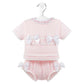 DANDELION KNITTED TOP & BLOOMERS with BOWS